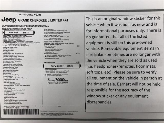 2023 Jeep Grand Cherokee L Limited 4x4