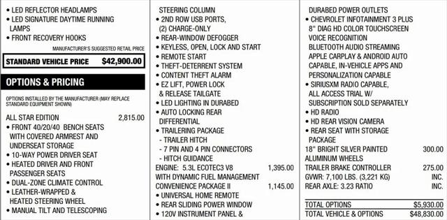 2020 Chevrolet Silverado 1500 4WD Crew Cab Short Bed LT
