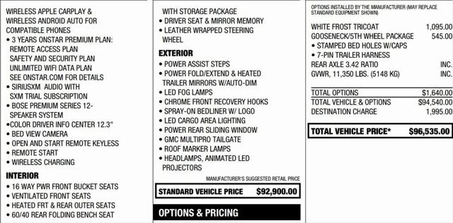 2024 GMC Sierra 2500HD 4WD Crew Cab Standard Bed Denali Ultimate