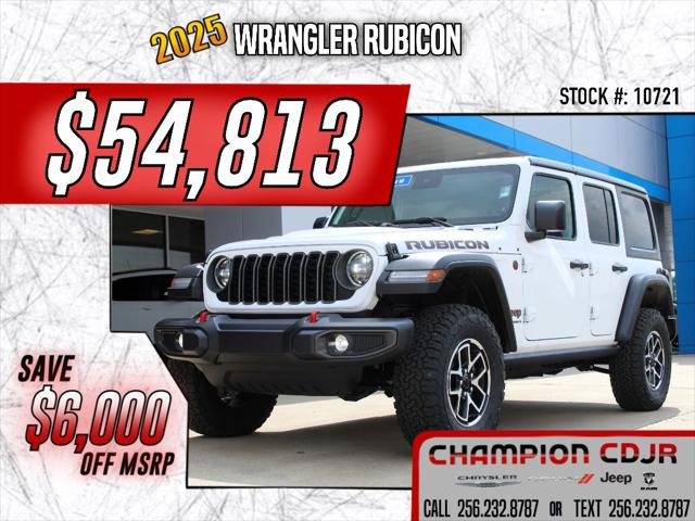 2025 Jeep Wrangler WRANGLER 4-DOOR RUBICON