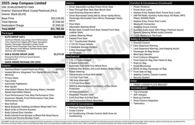 2025 Jeep Compass Limited 4x4