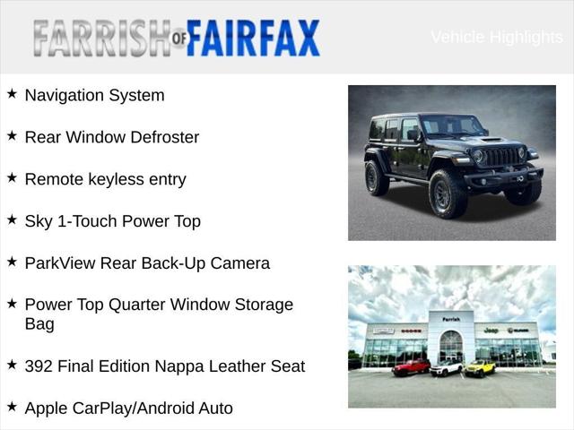 2025 Jeep Wrangler WRANGLER 4-DOOR RUBICON 392