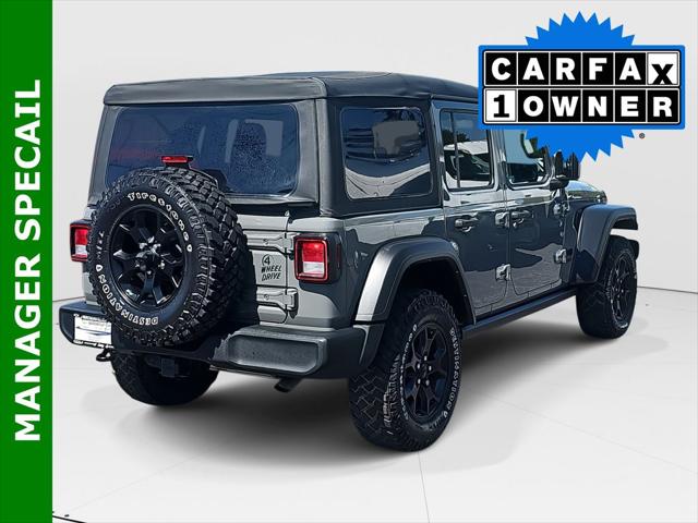2021 Jeep Wrangler Unlimited Willys Sport 4x4 2021 Jeep Wrangler Unlimited Willys Sport 4x4