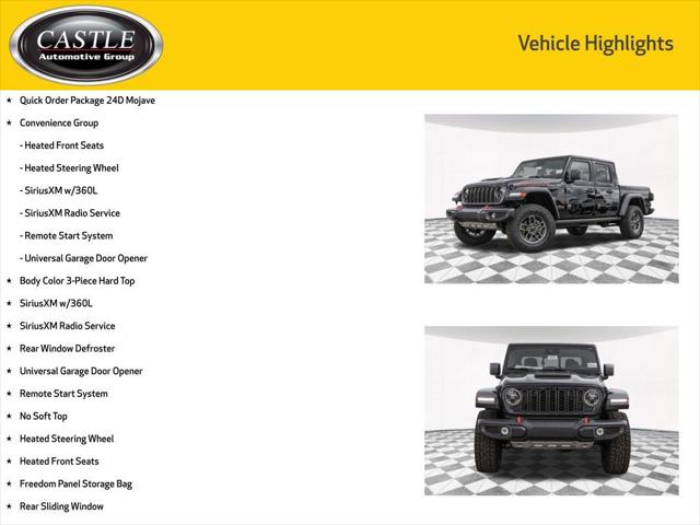 2025 Jeep Gladiator GLADIATOR MOJAVE 4X4