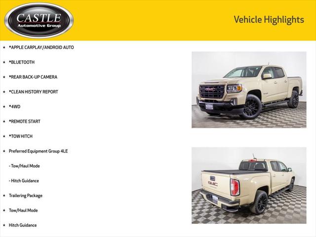 2022 GMC Canyon 4WD Crew Cab Short Box Elevation