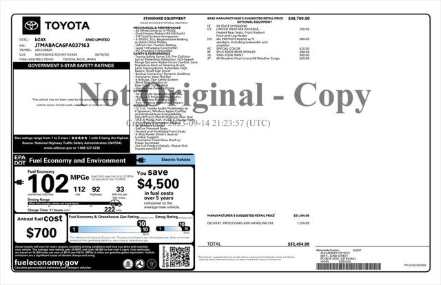 2023 Toyota bZ4X Limited