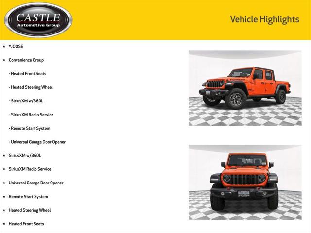 2025 Jeep Gladiator GLADIATOR RUBICON 4X4