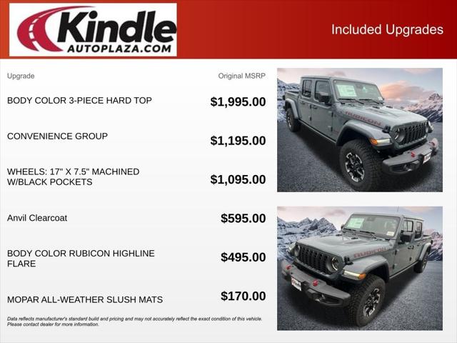 2025 Jeep Gladiator GLADIATOR RUBICON 4X4 2025 Jeep Gladiator GLADIATOR RUBICON 4X4