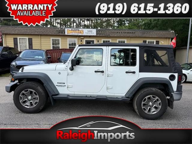 2017 Jeep Wrangler Unlimited Sport 4x4 for sale in Raleigh, NC