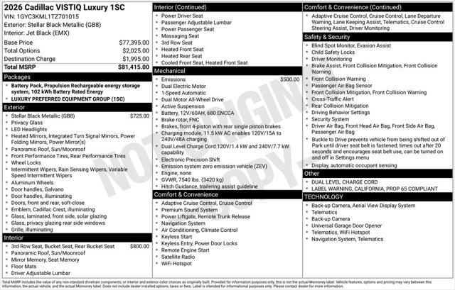 2026 Cadillac iQ Luxury