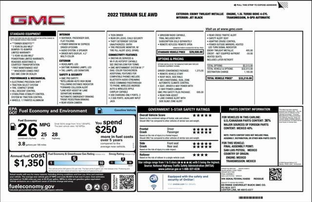 2022 GMC Terrain AWD SLE