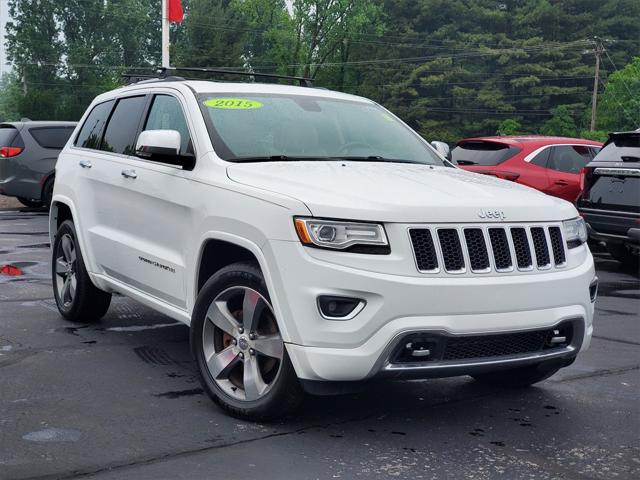 Used 2015 Jeep Grand Cherokee Overland with VIN 1C4RJFCG6FC717641 for sale in Waterford, MI
