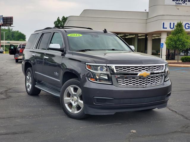 Used 2015 Chevrolet Tahoe LT with VIN 1GNSKBKCXFR728328 for sale in Waterford, MI