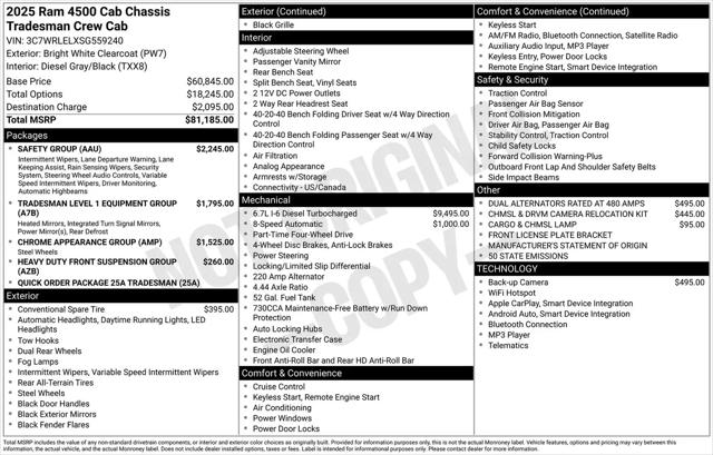 2025 Ram 4500 Chassis Tradesman/Big Horn