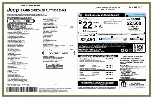 2024 Jeep Grand Cherokee Altitude X 4x4