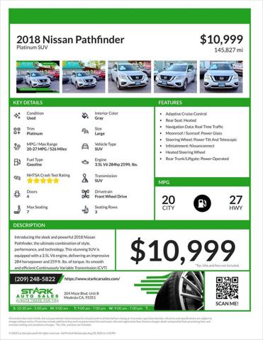 2018 Nissan Pathfinder SL