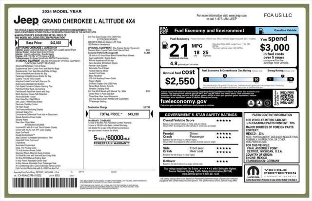 2024 Jeep Grand Cherokee L Altitude 4x4