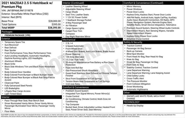 2021 Mazda Mazda3 Hatchback Premium
