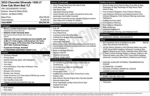 2023 Chevrolet Silverado 1500 4WD Crew Cab Standard Bed LT