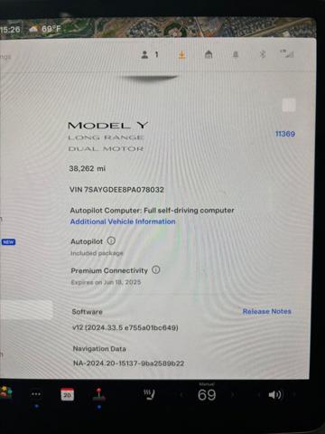 2023 Tesla Model Y 5 PASS HW3