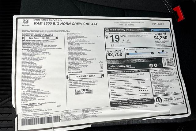 New 2025 RAM 1500 For Sale in Millington, TN