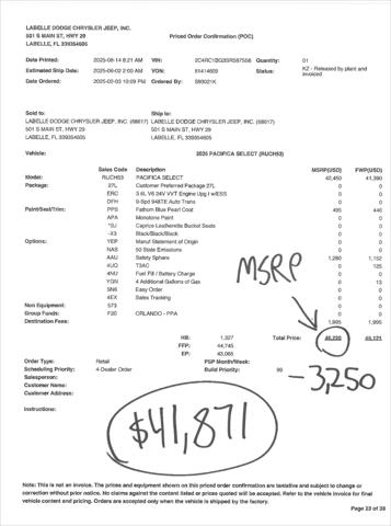 2025 Chrysler Pacifica PACIFICA SELECT
