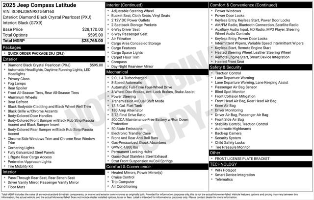 2025 Jeep Compass COMPASS LATITUDE 4X4