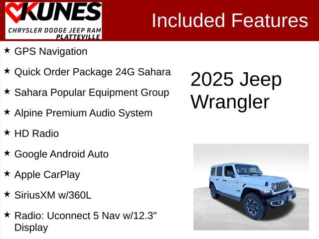 2025 Jeep Wrangler WRANGLER 4-DOOR SAHARA 2025 Jeep Wrangler WRANGLER 4-DOOR SAHARA