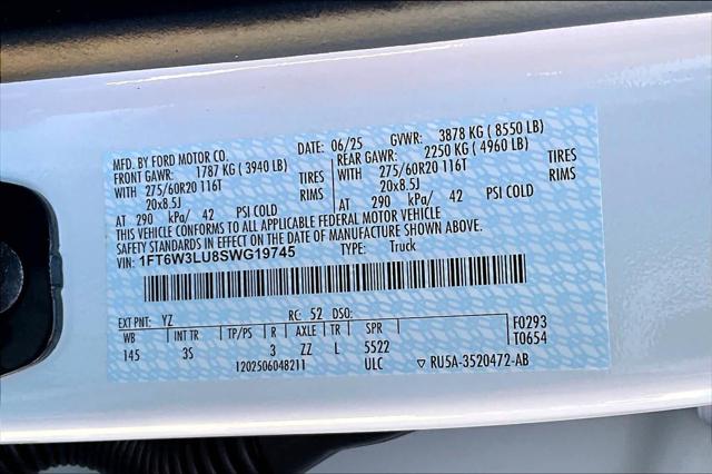 New 2025 Ford F-150 Lightning For Sale in Lubbock, TX