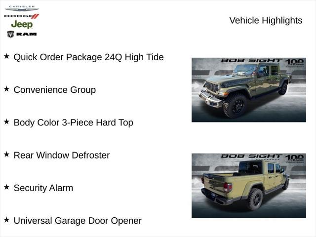 2025 Jeep Gladiator GLADIATOR HIGH TIDE 4X4 2025 Jeep Gladiator GLADIATOR HIGH TIDE 4X4