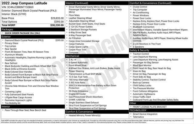 2022 Jeep Compass Latitude FWD