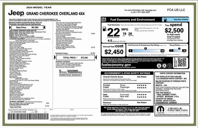 2024 Jeep Grand Cherokee Overland 4x4