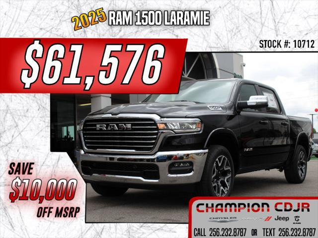 2025 RAM Ram 1500 RAM 1500 LARAMIE CREW CAB 4X4 57 BOX