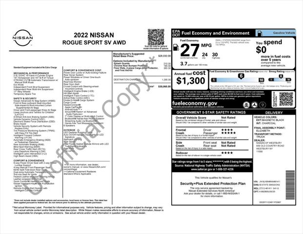 2022 Nissan Rogue Sport SV AWD Xtronic CVT