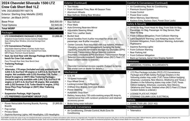 2024 Chevrolet Silverado 1500 4WD Crew Cab Short Bed LTZ