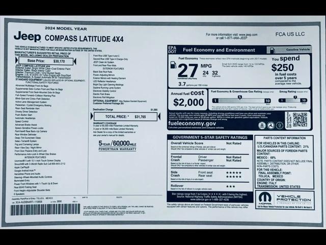 2024 Jeep Compass Latitude 4x4
