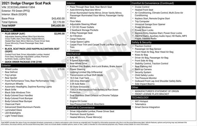 2021 Dodge Charger Scat Pack RWD