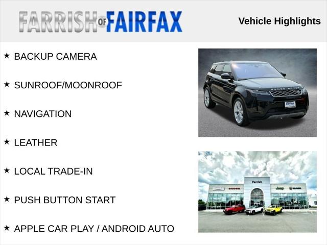 2020 Land Rover Range Rover Evoque SE 2020 Land Rover Range Rover Evoque SE