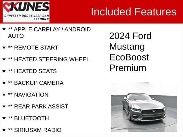 2024 Ford Mustang EcoBoost Premium Convertible 2024 Ford Mustang EcoBoost Premium Convertible