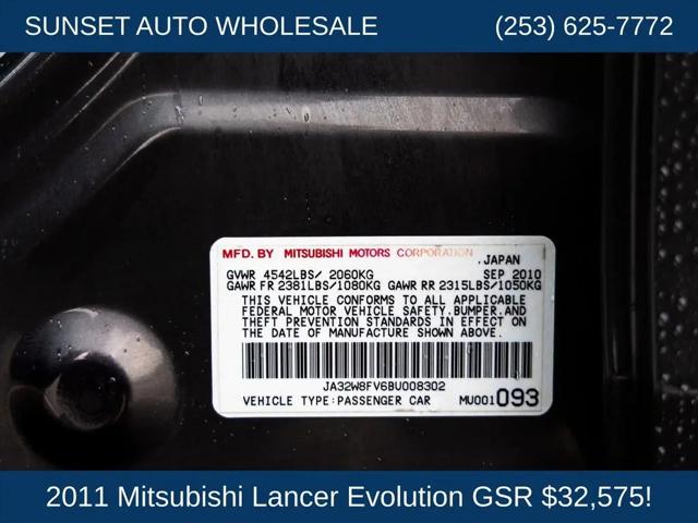 2011 Mitsubishi Lancer Evolution GSR