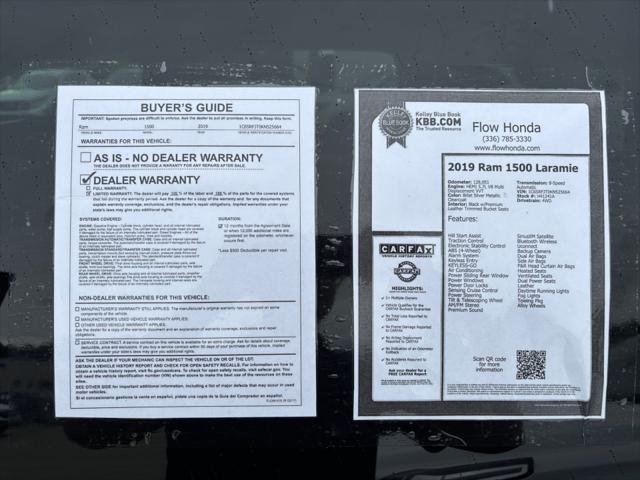 2019 Ram 1500 Laramie Crew Cab 4x4 57 Box