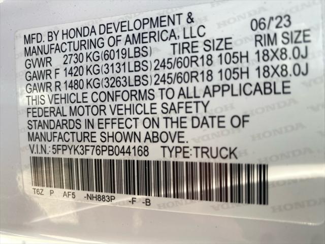 2023 Honda Ridgeline RTL-E