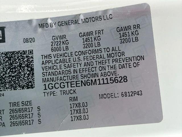 2021 Chevrolet Colorado 4WD Crew Cab Short Box ZR2
