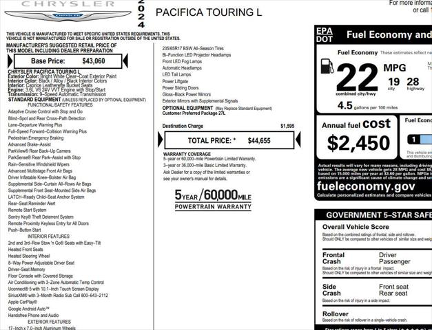 2024 Chrysler Pacifica Touring L