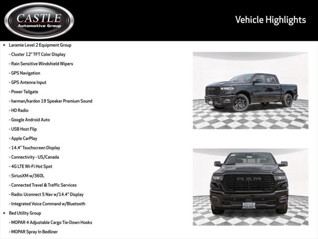 2025 RAM Ram 1500 RAM 1500 LARAMIE CREW CAB 4X4 57 BOX