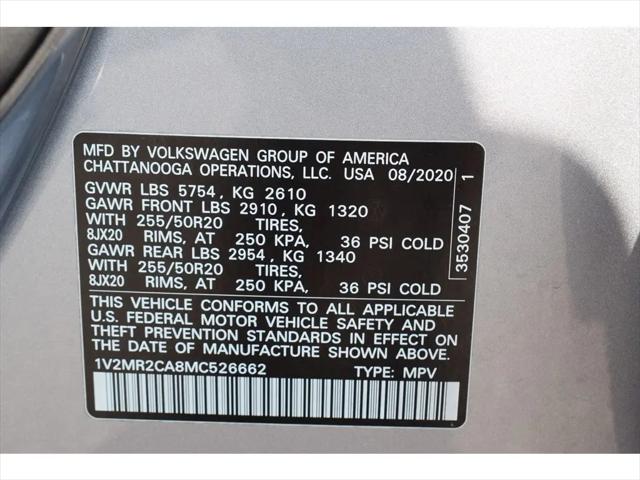 2021 Volkswagen Atlas 3.6L V6 SE w/Technology R-Line