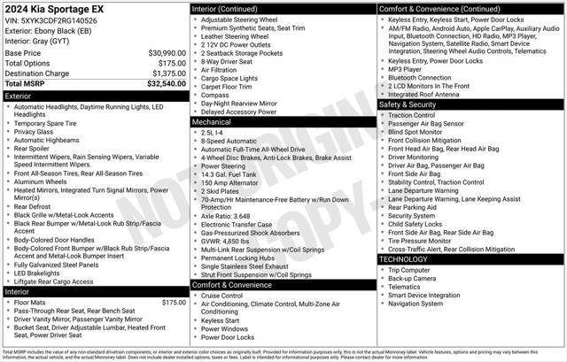 2024 Kia Sportage EX 2024 Kia Sportage EX