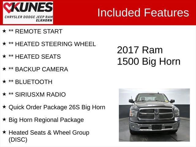 2017 RAM 1500 Big Horn Crew Cab 4x4 57 Box