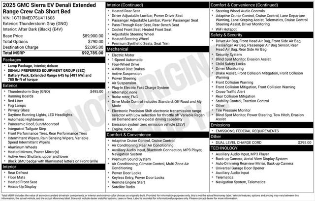2025 GMC Sierra Extended Range Denali