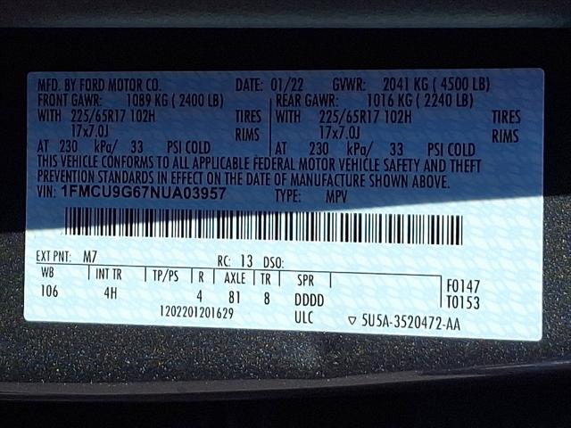 2022 Ford Escape SE